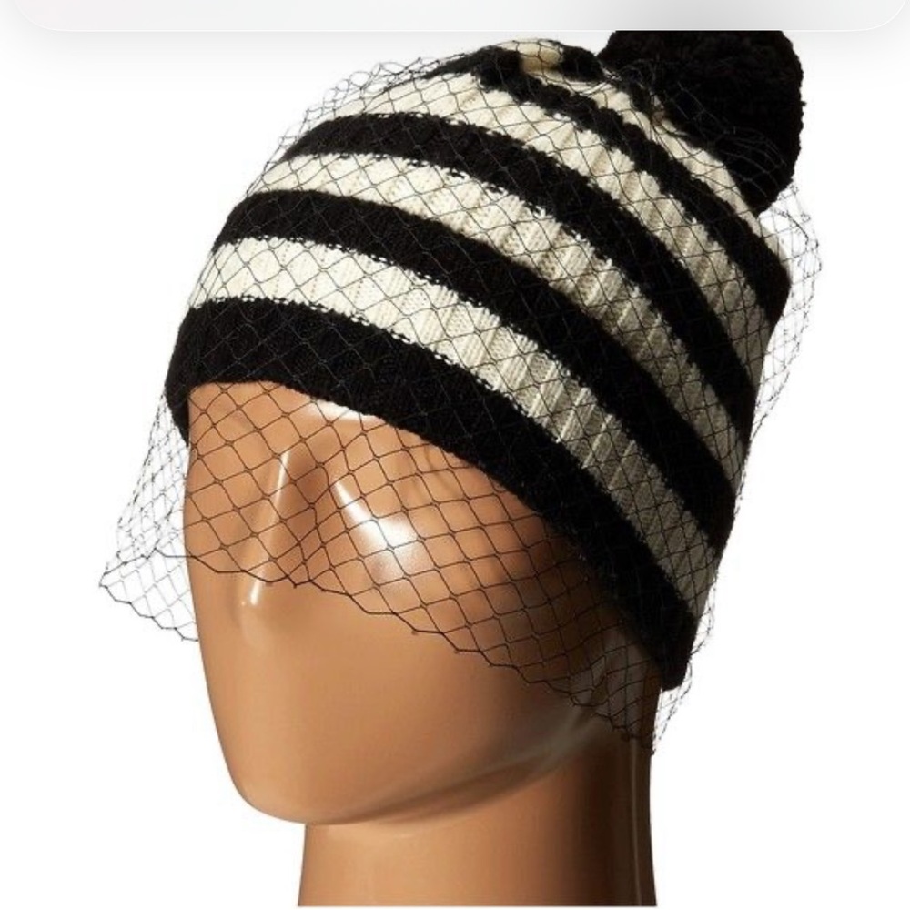 Bcbgmaxazria Leopard Print Beanie With Mesh Detail - image 6